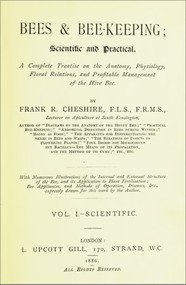 Publication, e-book, Bees & Bee-keeping: scientific and practical (Cheshire, F. R.), London, 1886