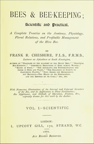 Publication, e-book, Bees & Bee-keeping: scientific and practical (Cheshire, F. R.), London, 1886, 1886