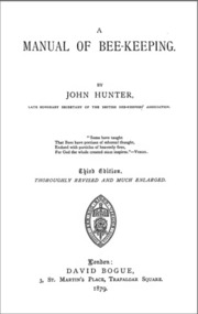 Publication, e-book, A manual of bee-keeping (Hunter, J.), London, 1879