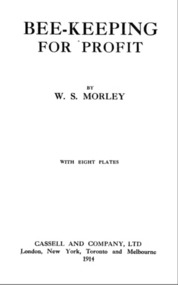 Publication, e-book, Bee-keeping for profit. (Morley, W. S.), London, 1914, 1914