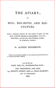 Publication, e-book, The apiary; or, bees, bee-hives, and bee-culture (Neighbour, A.), London, 1866, 1866