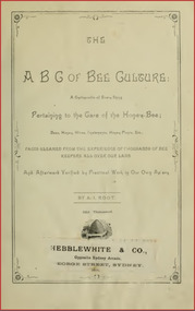 Publication, e-book, The ABC of bee culture. (Root, A. I.). Sydney, 1891