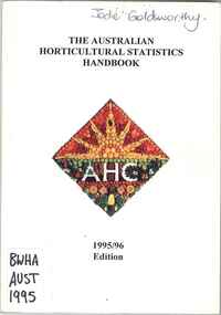 Publication, The Australian horticultural statistics handbook: 1995/96 edition (Australian Horticultural Corporation), Sydney, 1995, 1995