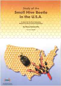 Publication, Study of the small hive beetle in the U.S.A. (Somerville, D.). Canberra, 2003