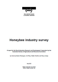 Publication, Honeybee industry survey. (Rodriguez, Veronica Boero and others). Canberra, 2003, 2003
