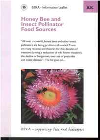 Publication, Honey bee and insect pollinator food sources. (British Beekeepers Association). Kenilworth, UK, 2012, 2012