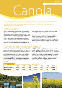 Publication, Canola: pollination aware: case study 6. (Rural Industries Research and Development Corporation). Canberra, [2010]