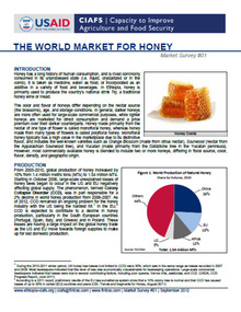 Publication, The world market for honey: market survey #01. (USAID. CIAFS [Capacity to Improve Agriculture and Food Security]. Washington, DC, 2012, 2012
