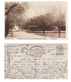 Postcard - Williamstown Botanic Gardens, circa 1900-1924