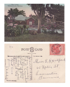 Postcard – Williamstown Botanic Gardens, M Schulz, Prague, c1900-1920