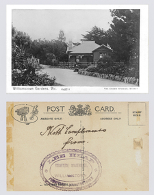 Postcard – Williamstown Botanic Gardens, The Crown Studios, Sydney, c1900-1920
