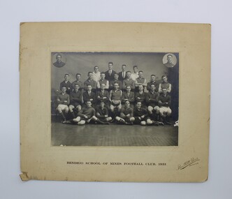 Photo, Bartlett Bros, Bendigo School of Mines Football Club, 1931