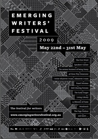 2009 Emerging Writers' Festival Poster