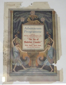 Theatre Program, Cass & Clothier (Printers), The Sin of Madelon Claudet (film) shown at the Athenaeum Theatre in 1931