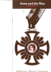 Theatre program, Arms and the Man (play) by George Bernard Shaw performed by the Melbourne Theatre Company at the Athenaeum Theatre commencing 8 May 1979