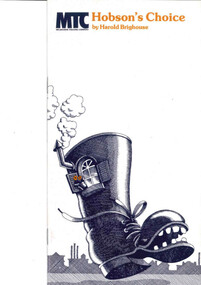 Theatre program, Hobson's Choice (play) by Harold Brighouse performed by Melbourne Theatre Company at the Athenaeum Theatre in 1980