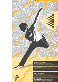 Flyer, Tasdance (dance) performed at the Athenaeum Theatre Two commencing 12 August 1987