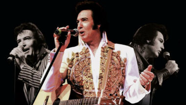 Theatre Poster, 'Elvis to the Max' The Orchestral Sessions (musical) performed by Max Pellicano commencing 2nd August 2013 at The Athenaeum Melbourne