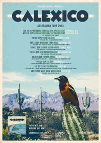 Theatre Poster, Calexico (music) performed at Athenaeum Theatre on September 24 2013