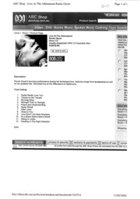 Newspaper article, Renee Geyer Live at the Athenaeum 2004 (musical recording)