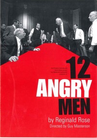 Theatre Program, Twelve Angry Men (play) performed at Athenaeum Theatre commencing 16 November 2004