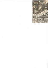 Theatre Flyer, Tokyo Shock Boys (comedy) performed at Athenaeum Friday 24 February 1995