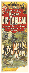 Theatre Program, Mr. J.C. Williamson's marvellous phono bio-tableau ... of the Russo-Japanese War shown at the Athenaeum Hall on October 22 1904