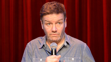 Theatre Poster, Lawrence Mooney: Moonman (comedian) performing 24 March - 17 April 2016 at Melbourne Athenaeum Theatre as part of Melbourne International Comedy Festival