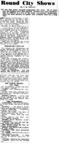 Newspaper Article, The Life and Death of Colonel Blimp (film) screened at Melbourne Athenaeum Theatre - Sporting Globe, Saturday 6 January 1945