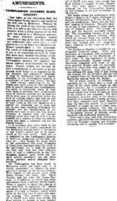 Newspaper Article, Verbrugghen Chamber Music Concert at Melbourne Athenaeum 16-18 May 1916 - Age, Wednesday 17 May 1916