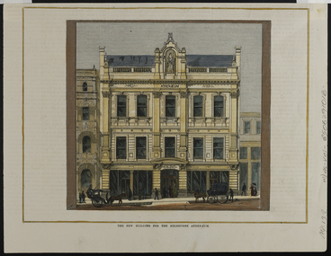 Print - Engraving, The New Building for the Melbourne Athenaeum, 1886