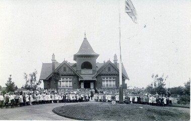 Photograph, School Assembly