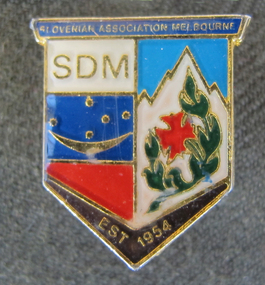 Badge of Slovenian Association Melbourne, Badge of Slovenian Association Melbourne established 1954, not known
