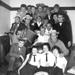 Photo of cultural group, Participants of the Slovenian Cultural Evening in 1958