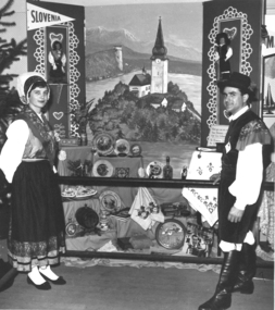 Slovenians at Royal Melbourne Show 1959, Slovenians in national costumes at the Royal melbourne Show in 1959, 1959