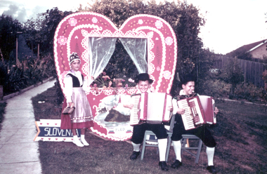 Slovenian children at the Royal Melbourne Show, not known