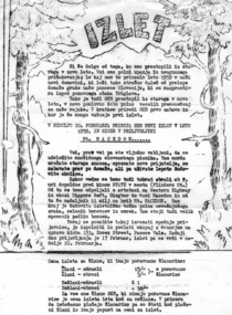 Invitation to an outing, Invitation to the outing to Mt Macedon in 1959, 1959