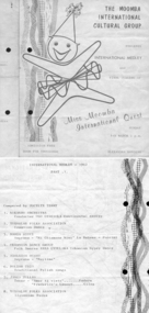 Moomba Event Program, Moomba Event Program 1962, 1962
