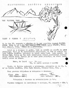 Invitation to a dance, Invitation to an outing and a dance at Silvan 1962, 1962