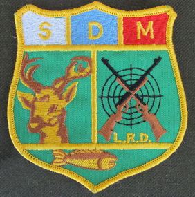 Embroidered emblem, Slovenian Association Melbourne Hunters and Anglers emblem