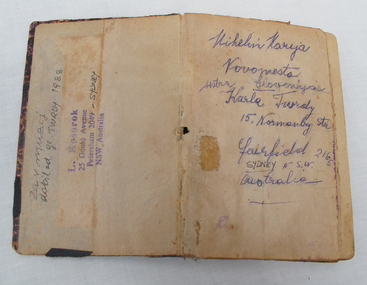 Inscription in a book, Inscription in a book of Essays from 1896