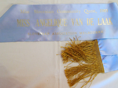 Angelique Van de Laak sash 1985, 1985