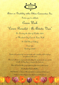 Invitation, Marcela Bole - Invitation to Carers Revealed-An Artistic View 2001, 2001