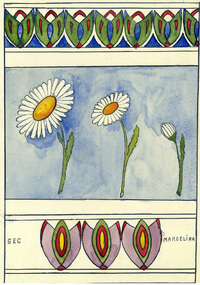 pattern, Marcela Bole Daisy ornament, 1925