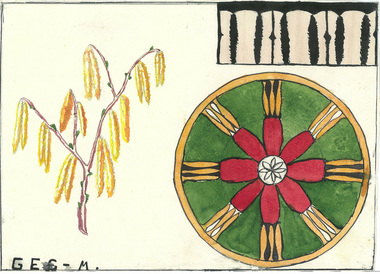 pattern, Marcela Bole Hazelbush pattern, 1925, 1925