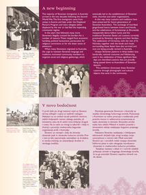 Exhibition panel, Immigration Museum Exhibition panel: A New Beginning