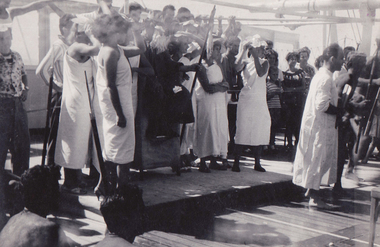 Crossing the Equator, 1960, photo, Crossing the Equator, 1960