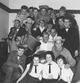 Group of happy Slovenians, photo, Group of happy Slovenians, 1963