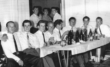 Slovenian dance at Prahran, photo, SAM dance, Prahran Town Hall, Early 1960s