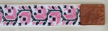 Cross stitch belt, Neva Roeder-Bole, Cross stitch belt